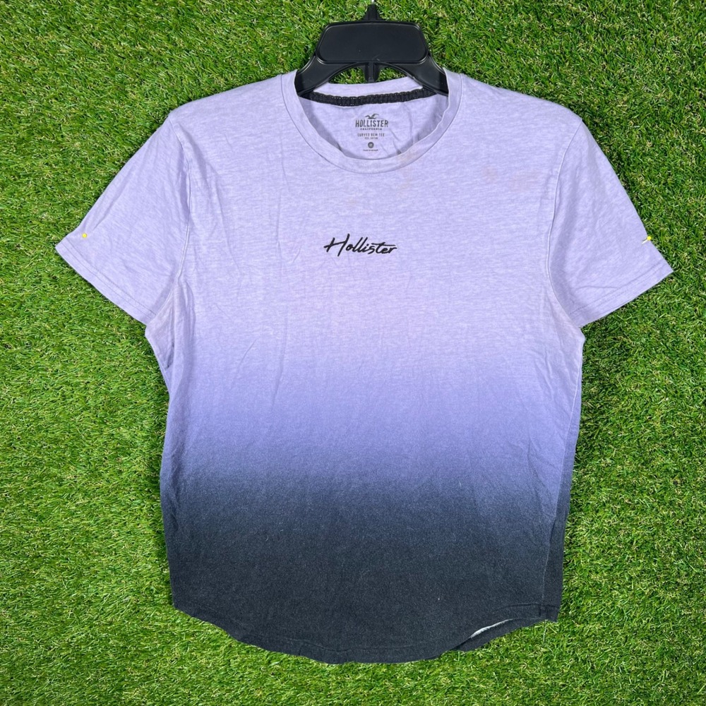 Hollister Purple to Black Ombre Short Sleeve Tee